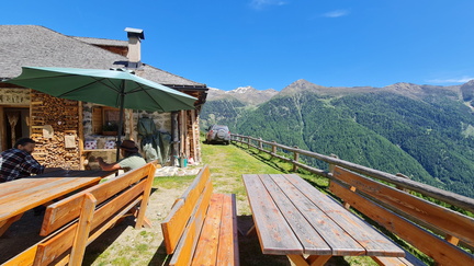 Festa dei nonni del 95° a Malga Polinar, in Val di Rabbi (TN)