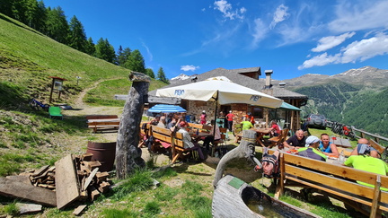 Festa dei nonni del 95° a Malga Polinar, in Val di Rabbi (TN)